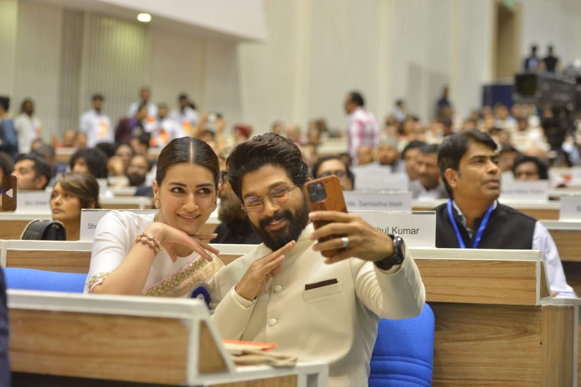 Kriti Sanon and Allu Arjun